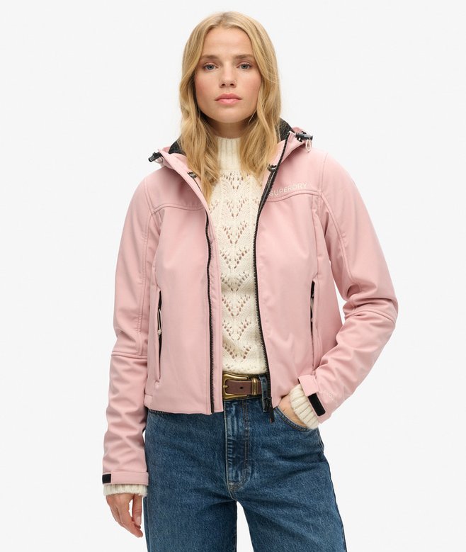 superdry Chaqueta con capucha de tejido softshell Trekker