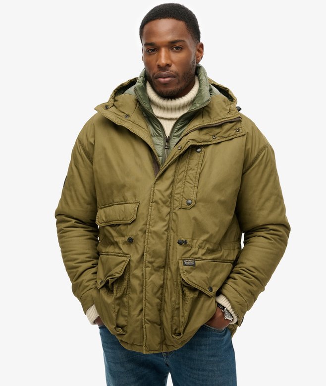 Superdry Chaqueta Con Capucha Y Forro De Algodón Deck