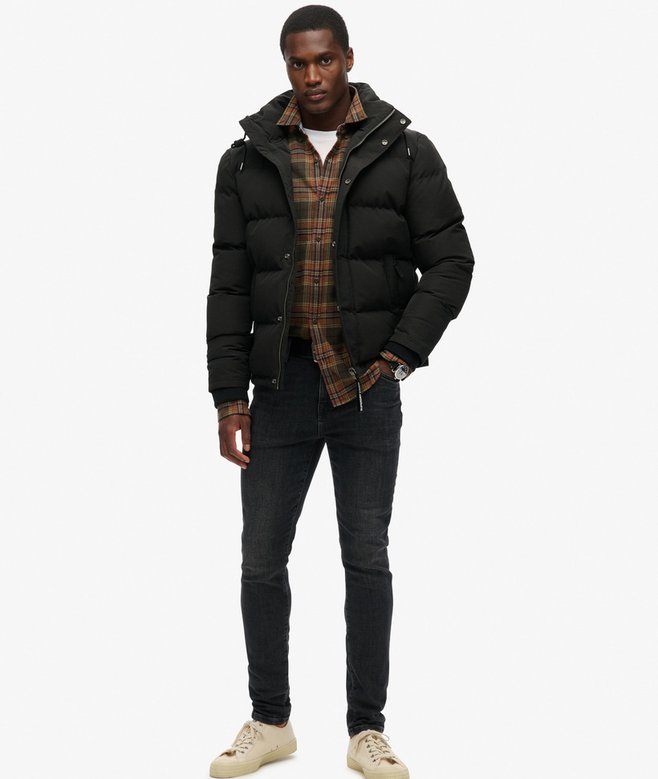 Superdry Chaqueta Corta Acolchada Con Capucha Everest