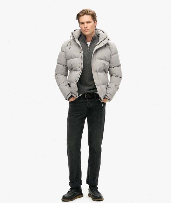Superdry Chaqueta Corta Acolchada Con Capucha Everest