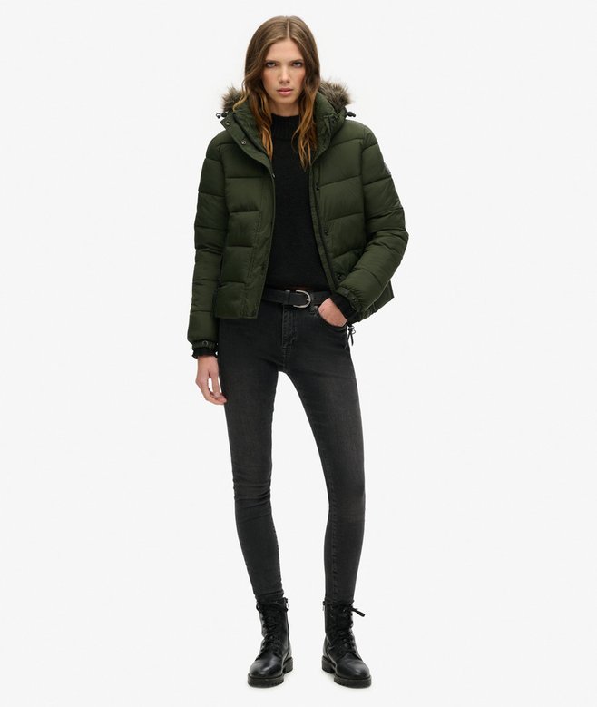 Superdry Chaqueta Corta Con Capucha De Uso Intermedio