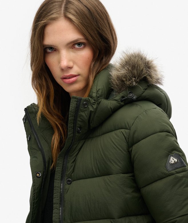 Superdry Chaqueta Corta Con Capucha De Uso Intermedio