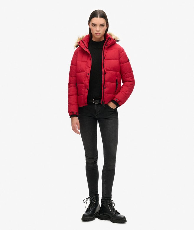 Superdry Chaqueta Corta Con Capucha De Uso Intermedio