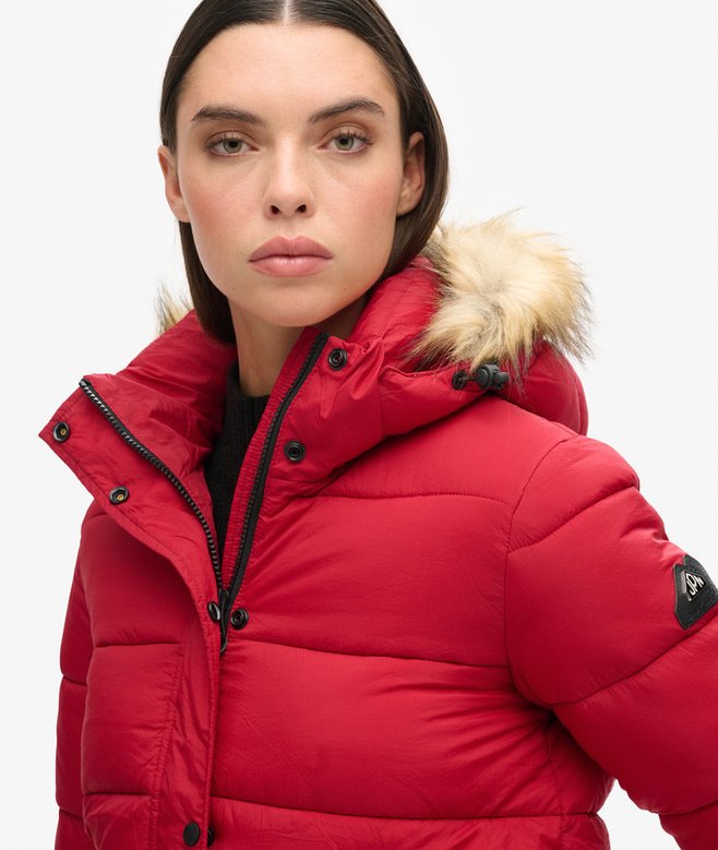 Superdry Chaqueta Corta Con Capucha De Uso Intermedio