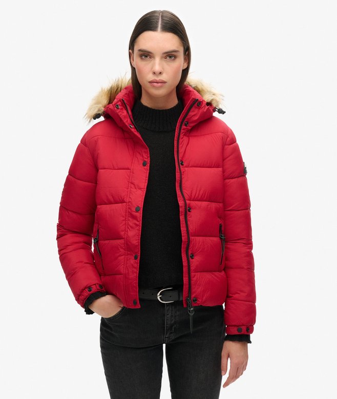 superdry Chaqueta corta con capucha de uso intermedio