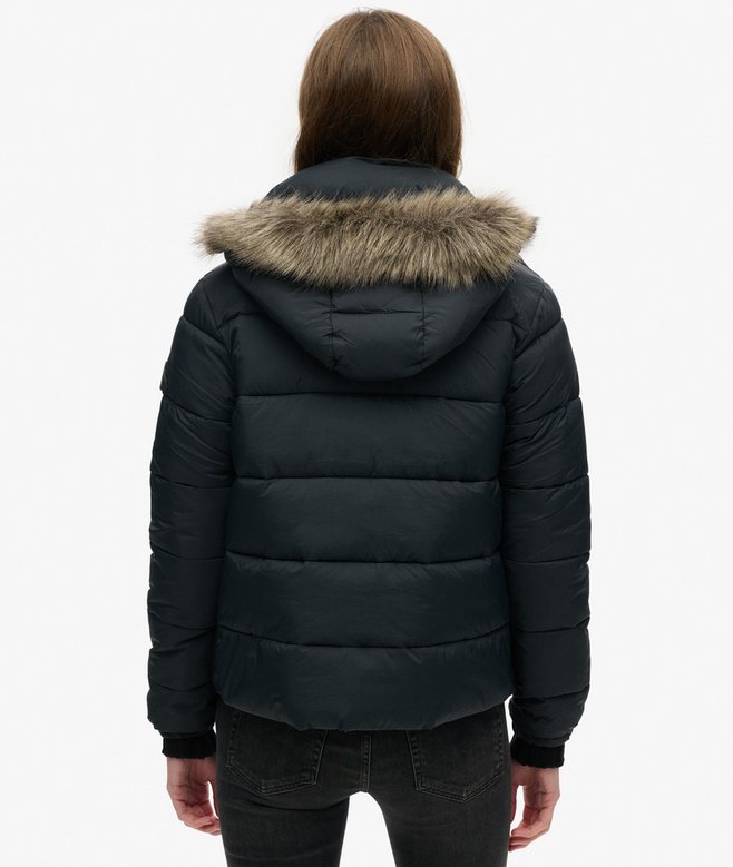 Superdry Chaqueta Corta Con Capucha De Uso Intermedio