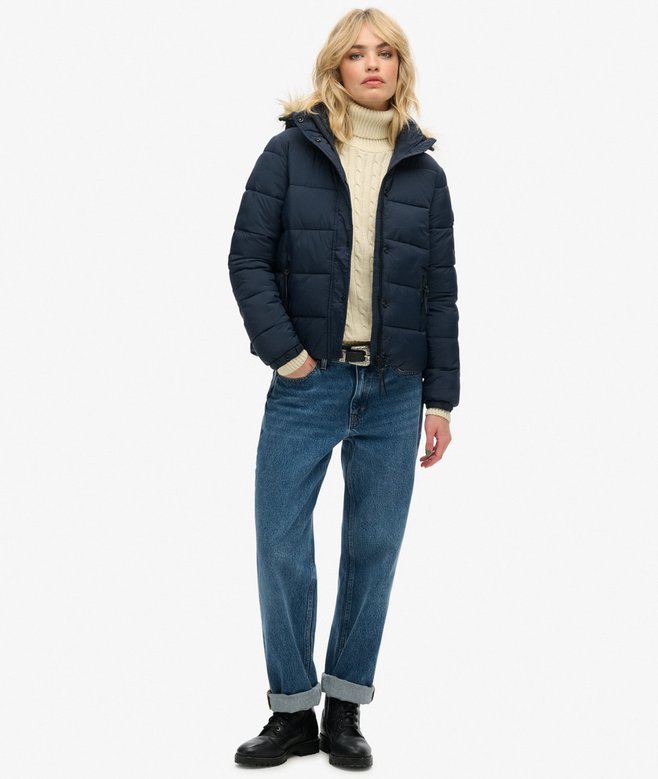 Superdry Chaqueta Corta Con Capucha De Uso Intermedio