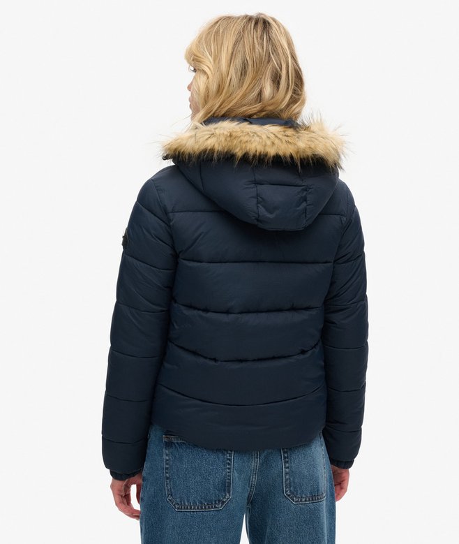 Superdry Chaqueta Corta Con Capucha De Uso Intermedio