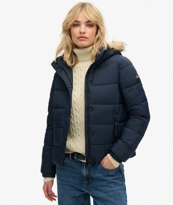 superdry Chaqueta corta con capucha de uso intermedio