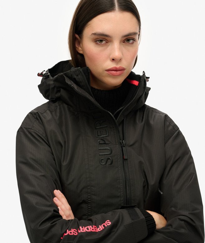 Superdry Chaqueta Cortavientos Con Capucha Y Bordado SD