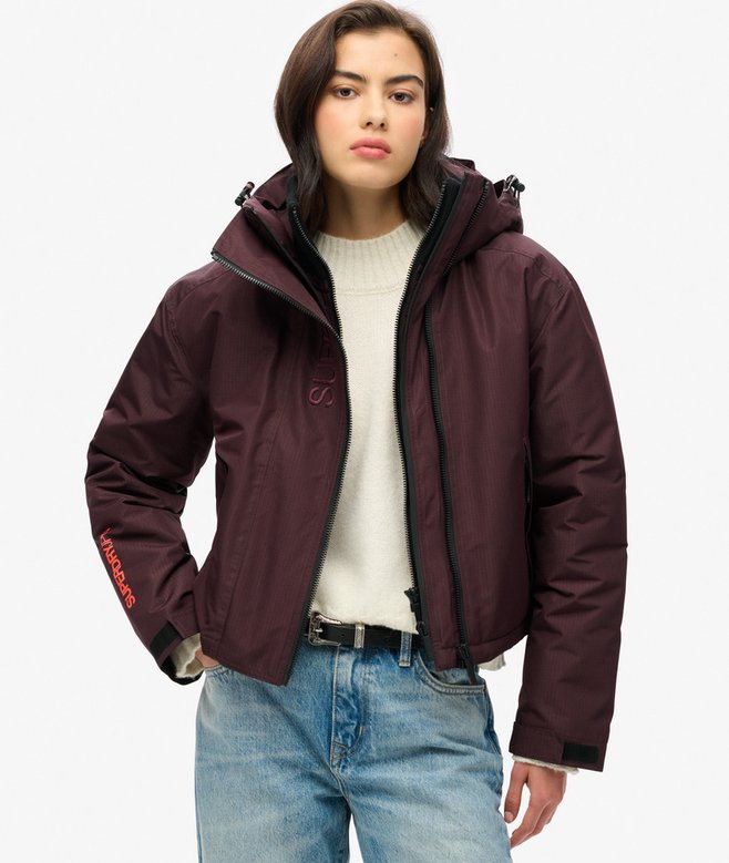 superdry Chaqueta cortavientos con capucha y bordado