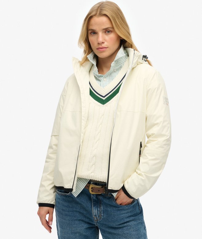 superdry Chaqueta cortavientos con capucha y logotipo