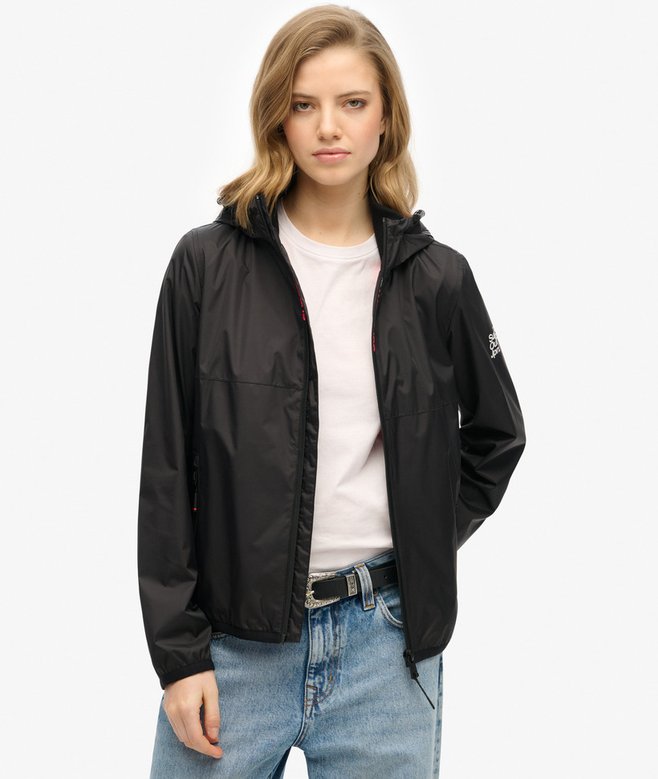 superdry Chaqueta cortavientos con capucha y logotipo