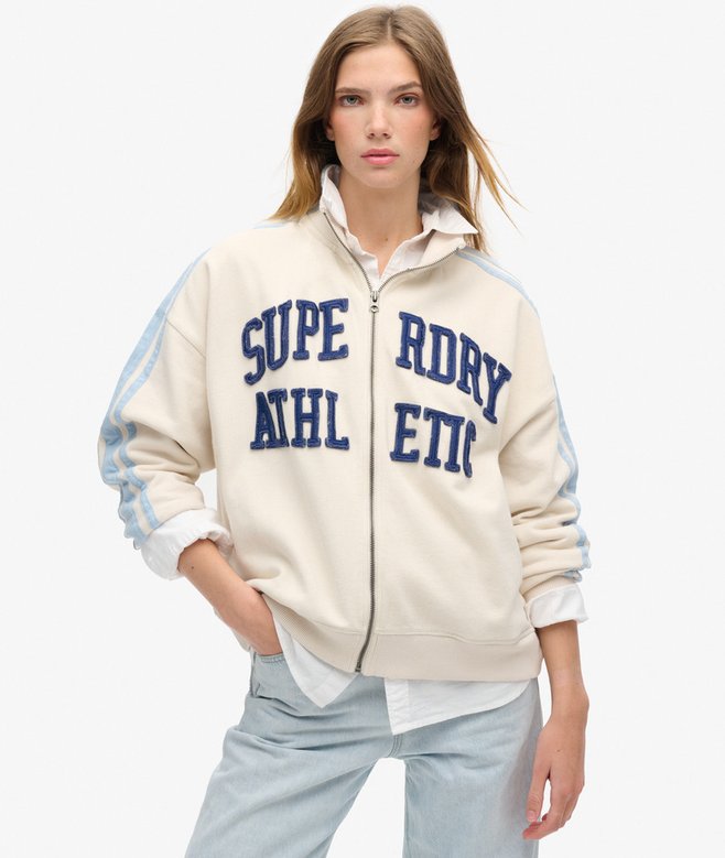 superdry Chaqueta de chándal holgada con cremallera Athletic Essentials