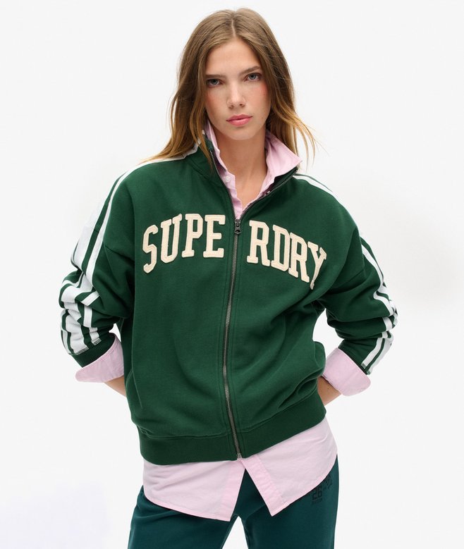 superdry Chaqueta de chándal holgada con cremallera Athletic Essentials