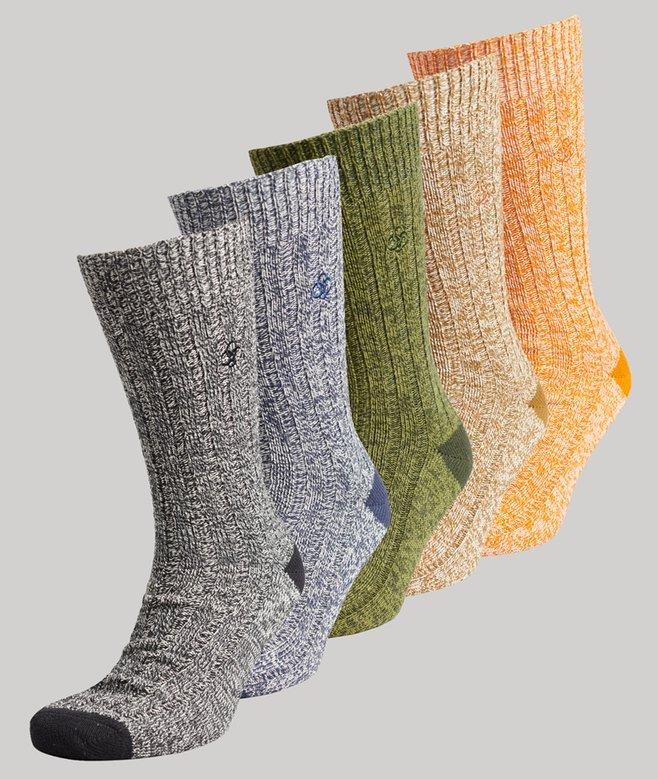 superdry Conjunto para regalo de calcetines unisex de algodón orgánico