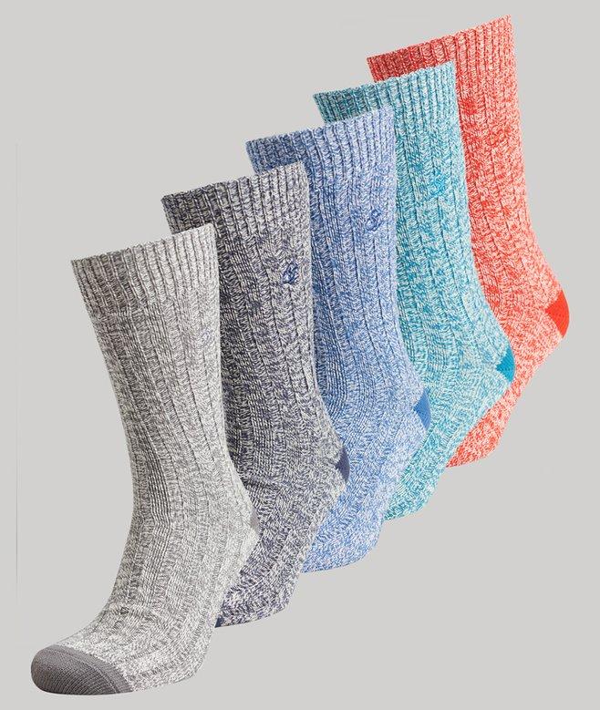 superdry Conjunto para regalo de calcetines unisex de algodón orgánico