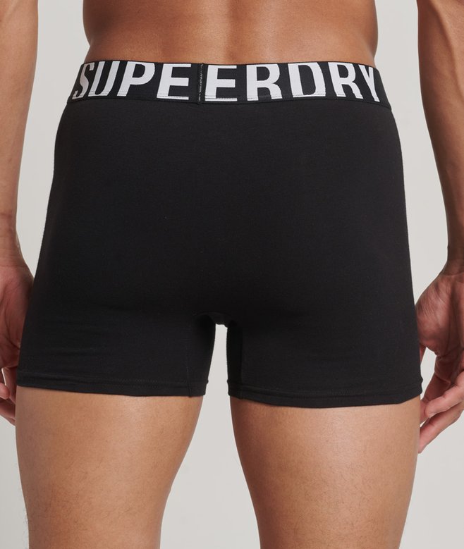 Superdry Dos Calzoncillos Bóxer De Algodón Orgánico Con Doble Logotipo