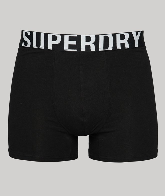 Superdry Dos Calzoncillos Bóxer De Algodón Orgánico Con Doble Logotipo