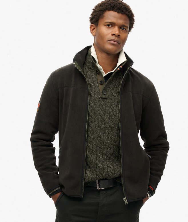 superdry Forro polar con cremallera integral Active