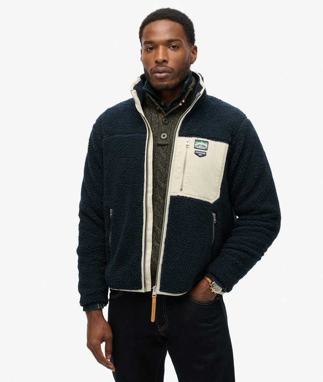 superdry Forro polar con cremallera integral Vintage Retro