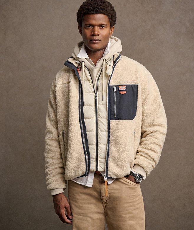 superdry Forro polar con cremallera integral Vintage Retro