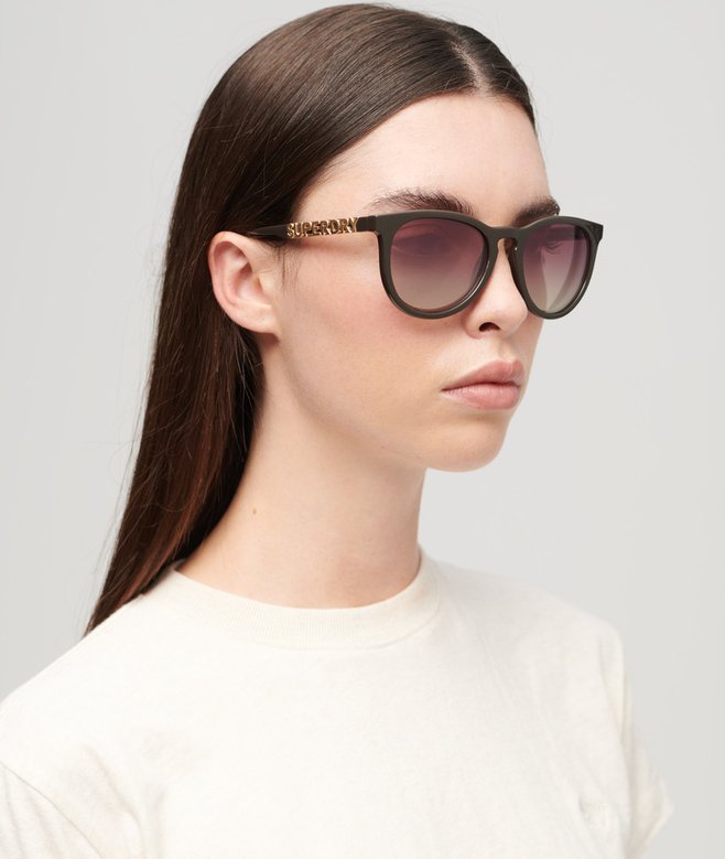 Superdry Gafas De Sol De Montura Redonda Con Diseño Ojo De Cerradura SDR