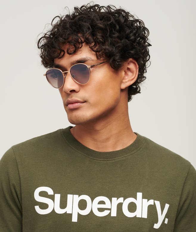 Superdry Gafas De Sol De Montura Redonda Metalizadas SDR