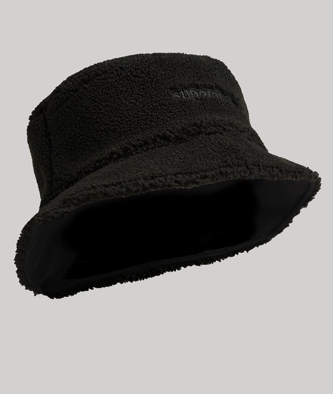 superdry Gorro de pescador en tejido polar de peluche