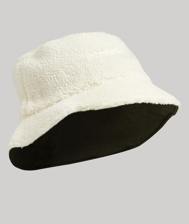superdry Gorro de pescador en tejido polar de peluche