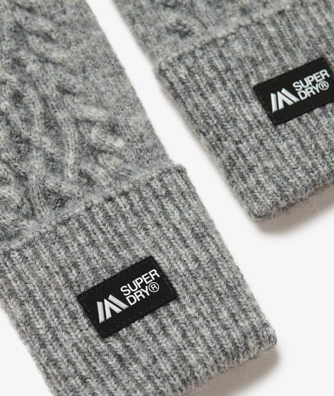 Superdry Guantes Calientamanos De Punto Trenzado Luxe