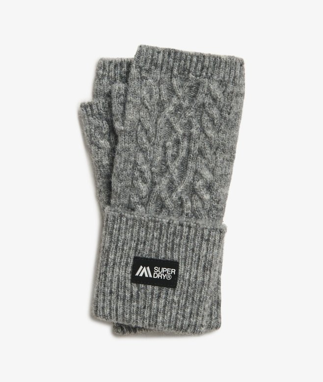 Superdry Guantes Calientamanos De Punto Trenzado Luxe