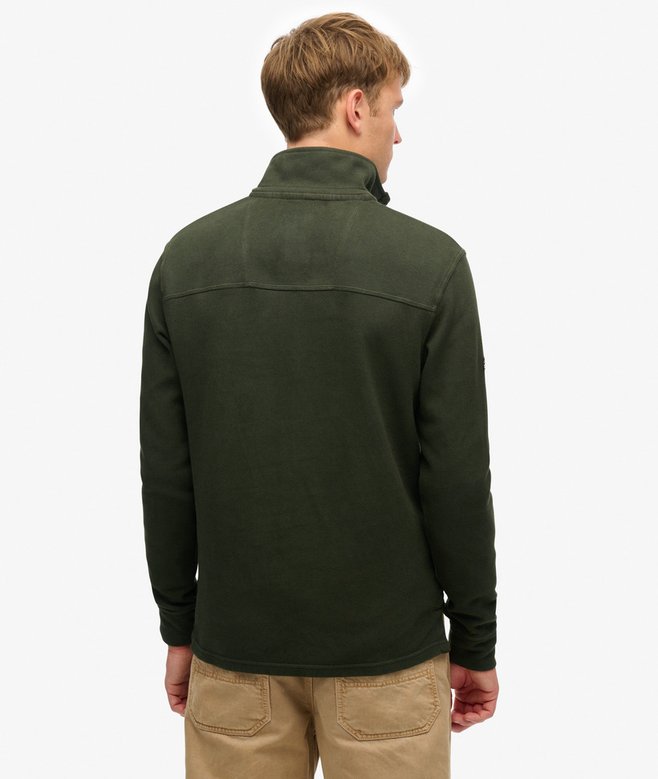 Superdry Jersey Clásico De Piqué De Algodón Con Media Cremallera