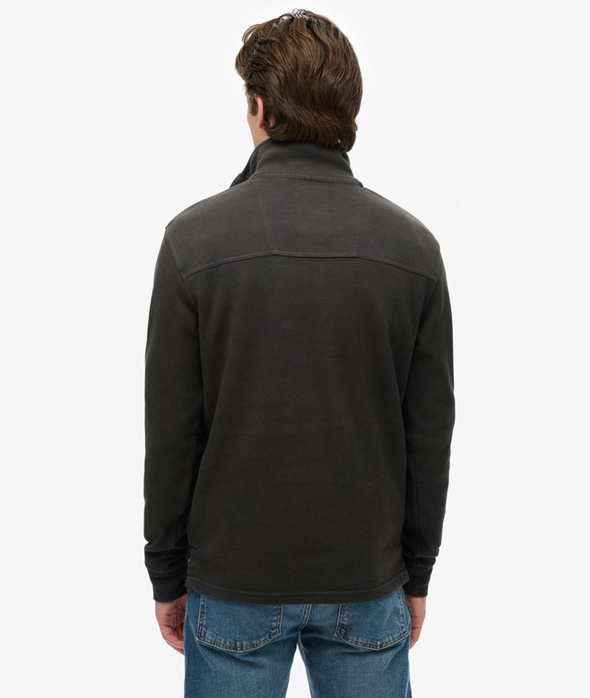 Superdry Jersey Clásico De Piqué De Algodón Con Media Cremallera