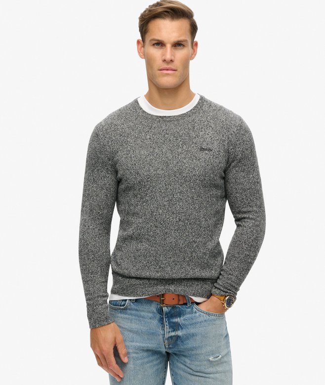 superdry Jersey de corte ajustado con cuello redondo Essential