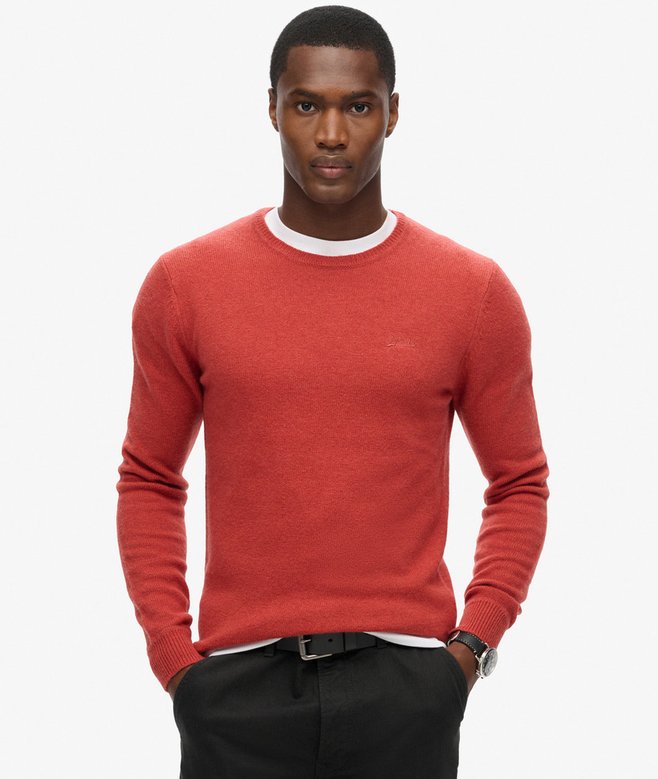 superdry Jersey de corte ajustado con cuello redondo Essential