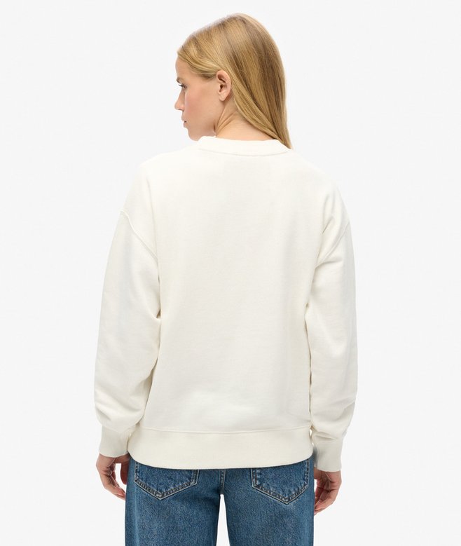 Superdry Jersey De Corte Holgado Con Cuello Redondo Y Bordado Workwear