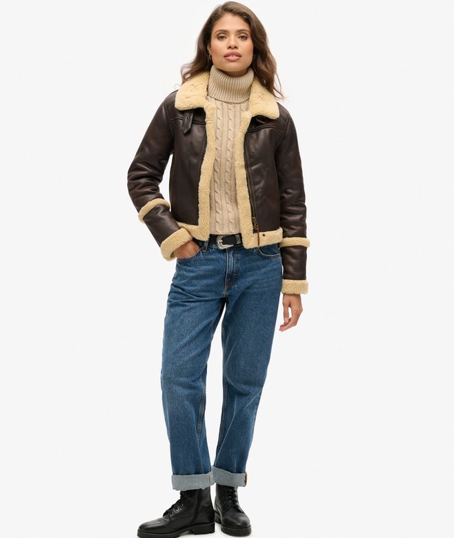 Superdry Jersey De Corte Holgado Y Cuello Vuelto En Punto Trenzado