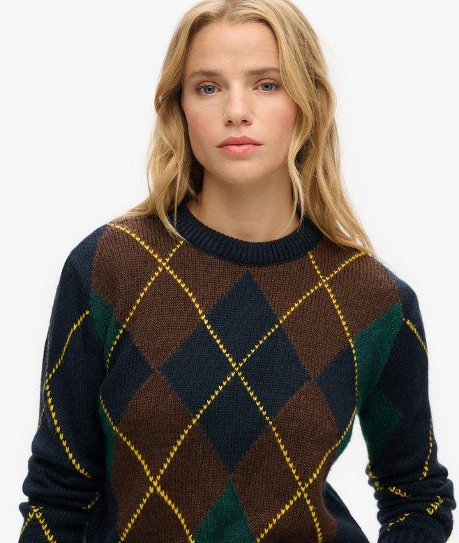 Superdry Jersey De Cuello Redondo Con Diseño Jacquard