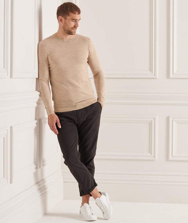 Superdry Jersey De Cuello Redondo En Lana Merino Studios