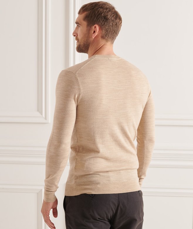 Superdry Jersey De Cuello Redondo En Lana Merino Studios