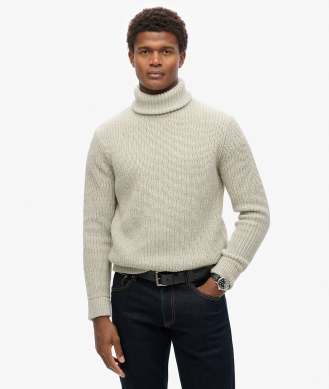 superdry Jersey de cuello vuelto con textura Merchant Store