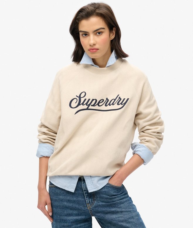 superdry Jersey de espiguilla de cuello redondo Country Club