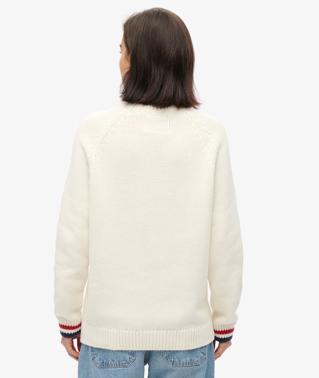 Superdry Jersey De Punto Con Cuello Redondo Americana