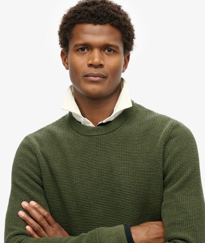 Superdry Jersey De Punto Con Cuello Redondo Y Textura