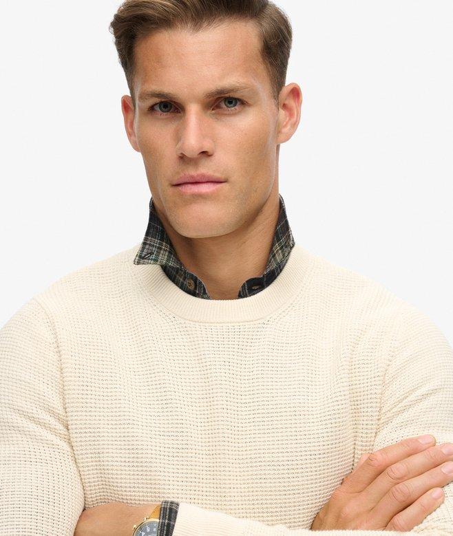 Superdry Jersey De Punto Con Cuello Redondo Y Textura