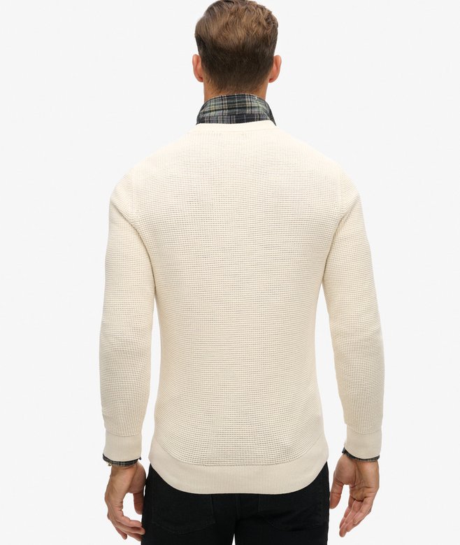 Superdry Jersey De Punto Con Cuello Redondo Y Textura