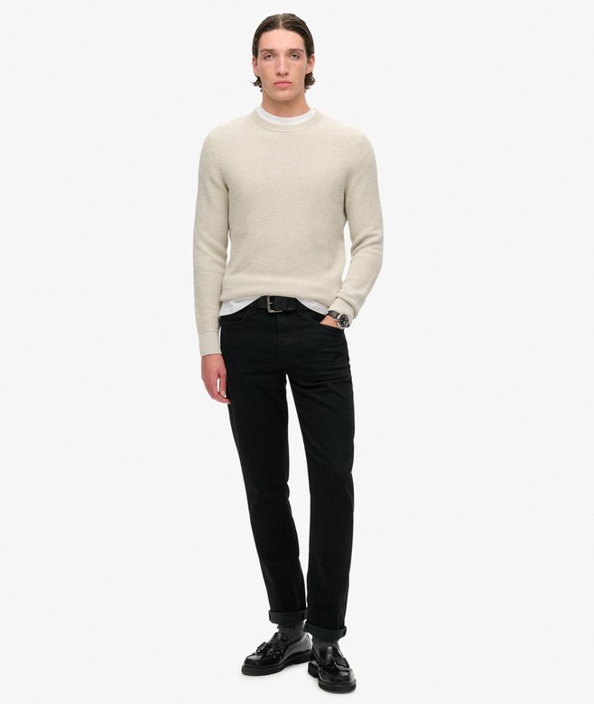 Superdry Jersey De Punto Con Cuello Redondo Y Textura