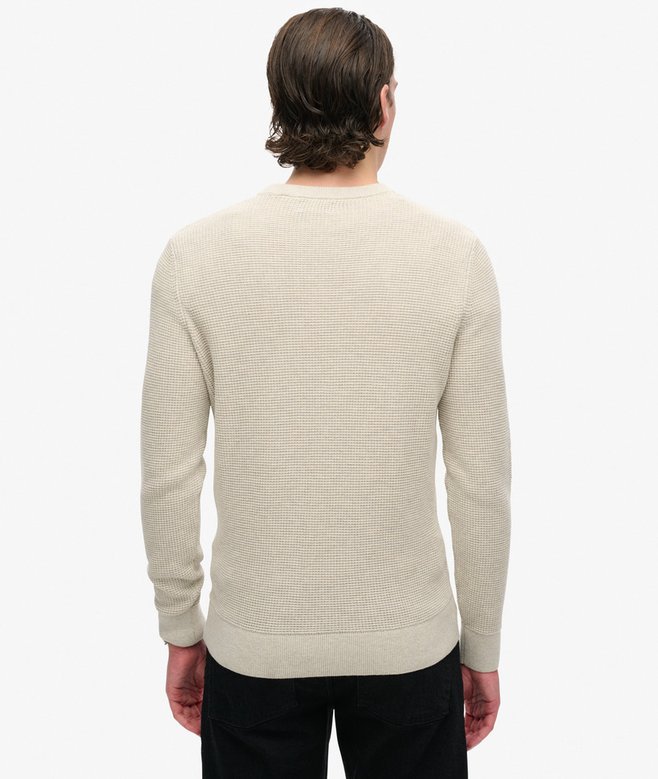 Superdry Jersey De Punto Con Cuello Redondo Y Textura