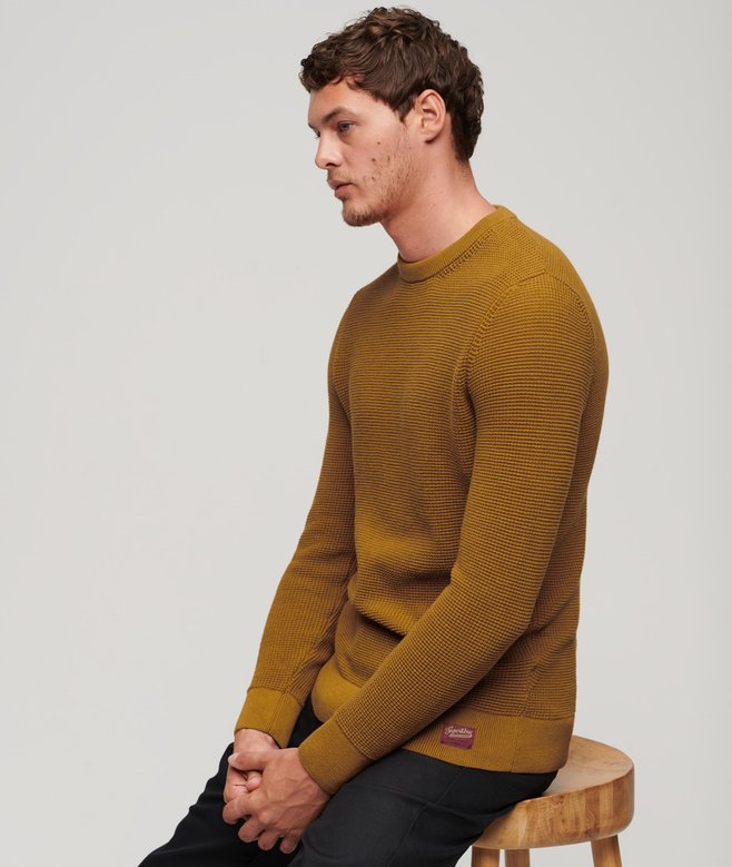 Superdry Jersey De Punto Con Cuello Redondo Y Textura